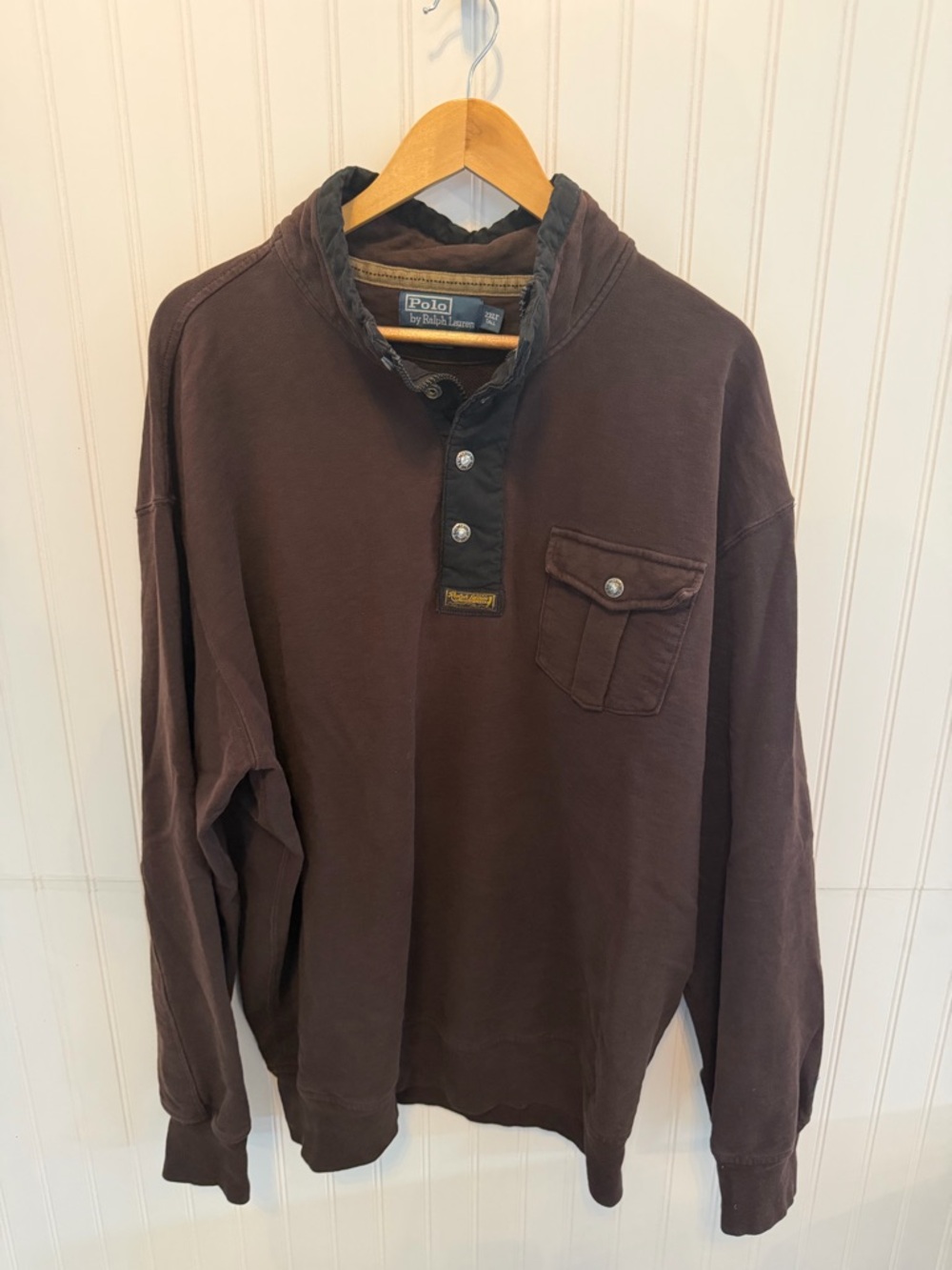 Vintage Polo Ralph Lauren Pullover Size 2XLT Brown